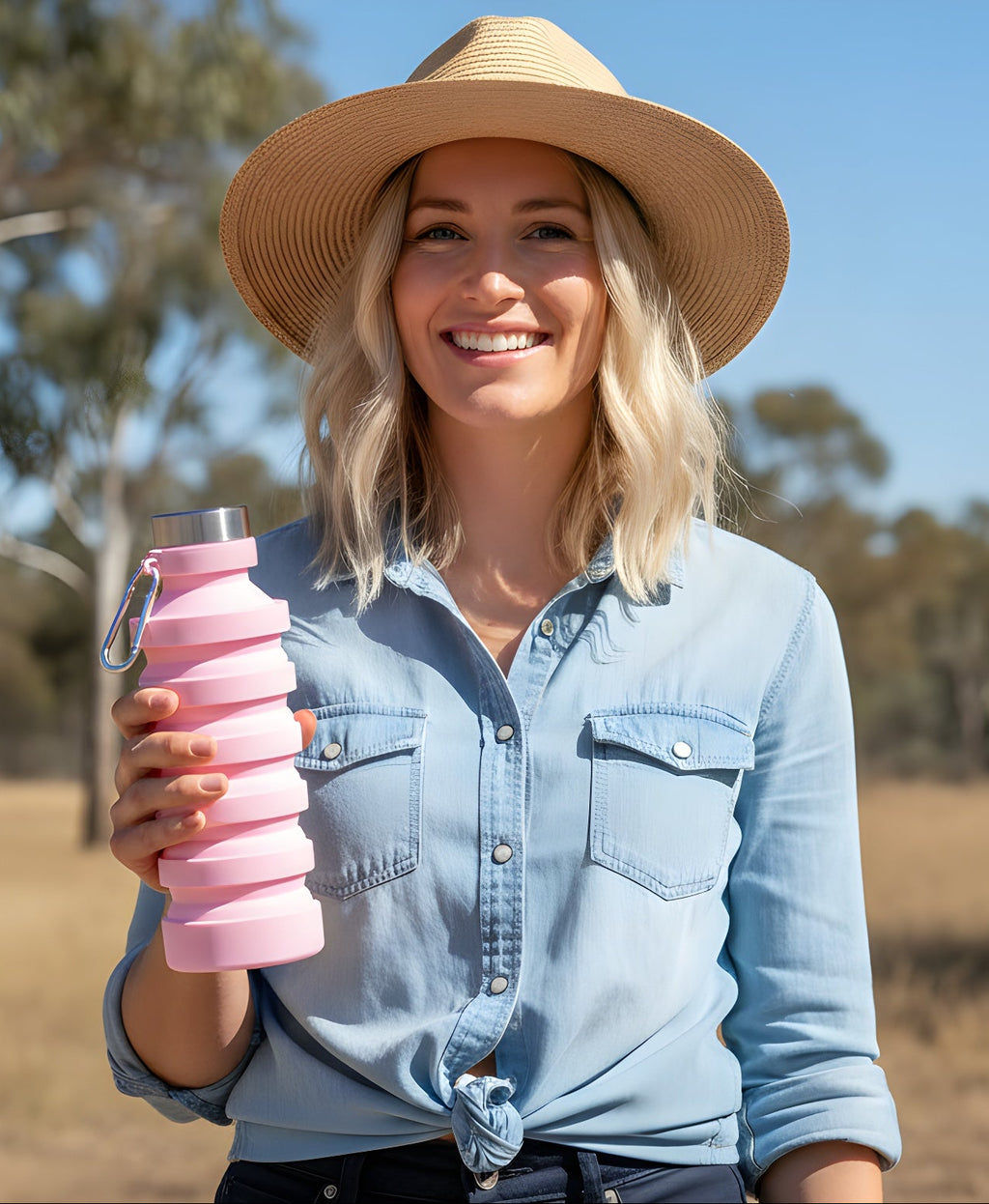 Portable Silicone Water Bottle