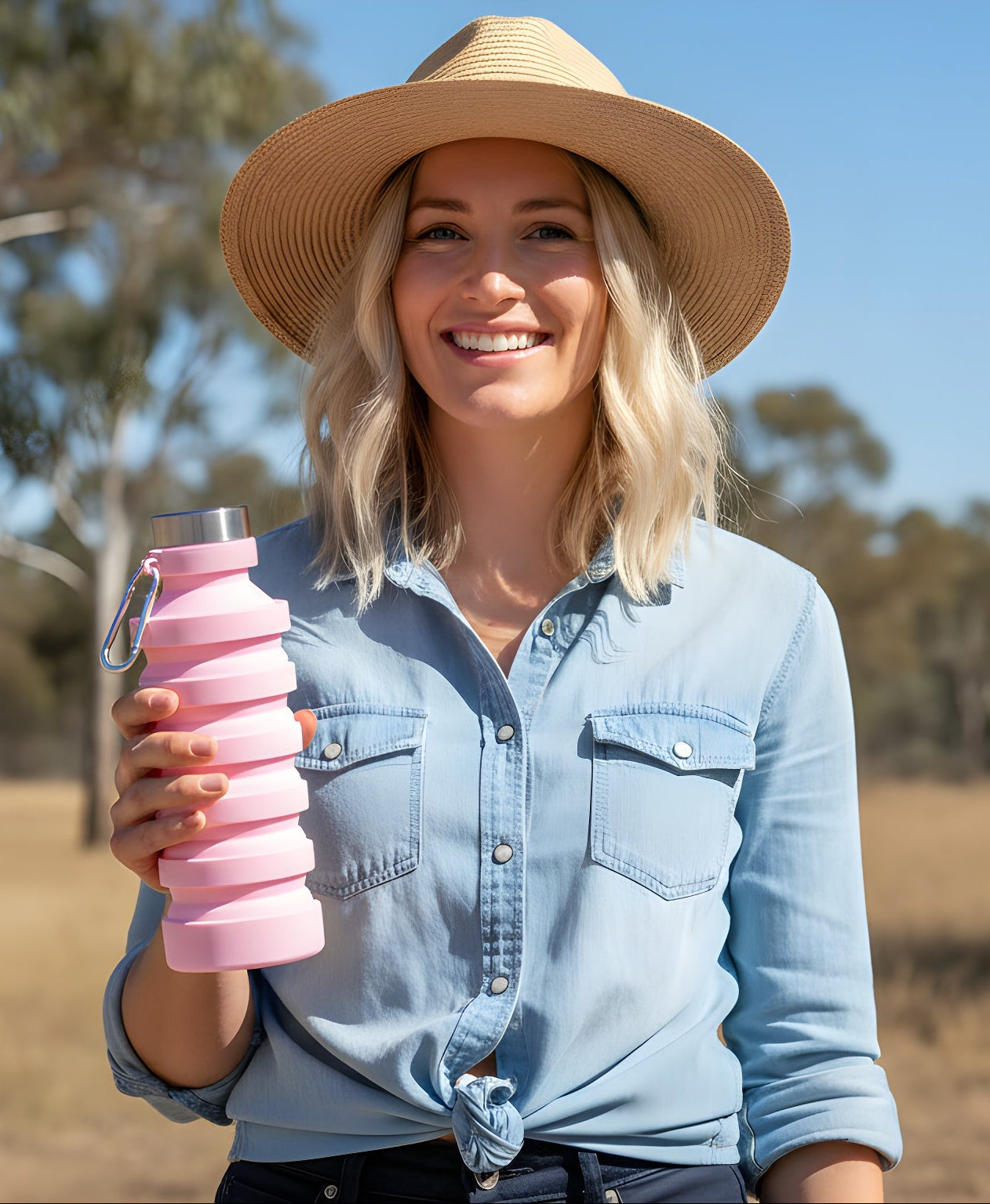 Portable Silicone Water Bottle